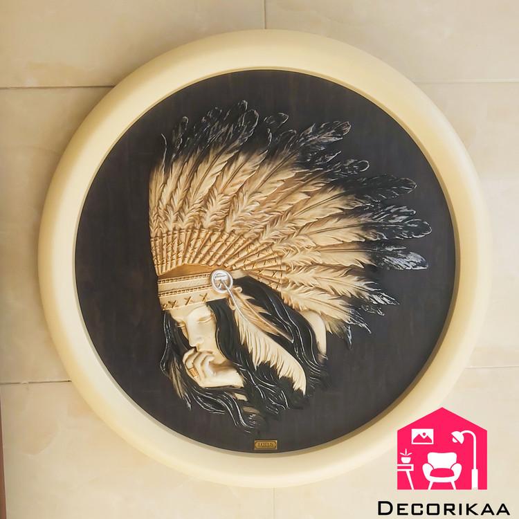 تابلو سرخپوست ماتیلدا کرم MATILDA کد PH 3007-NEW رنگ کرم (CR)