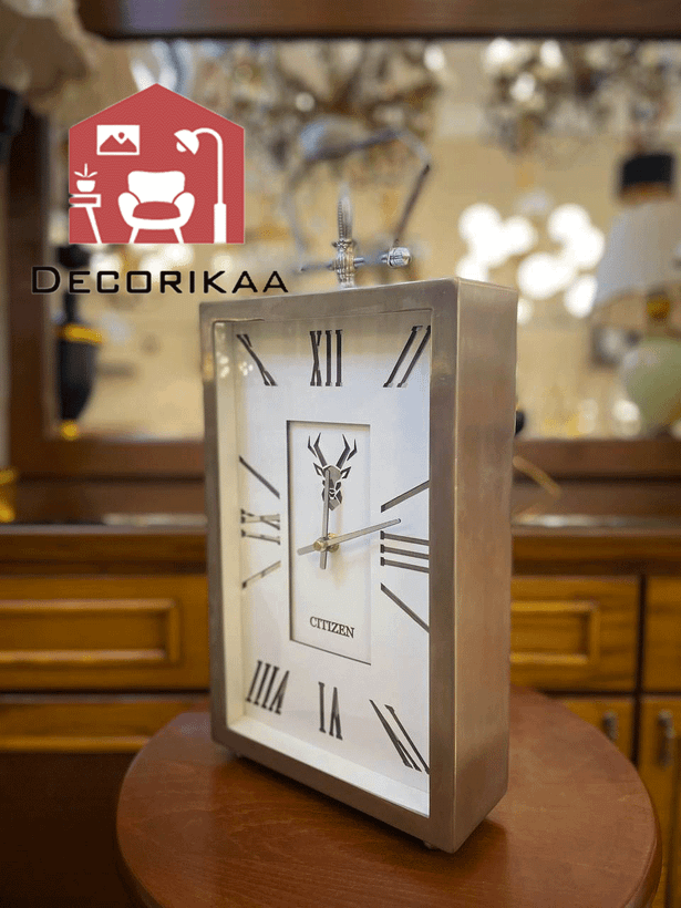 ساعت رومیزی citizen steel White