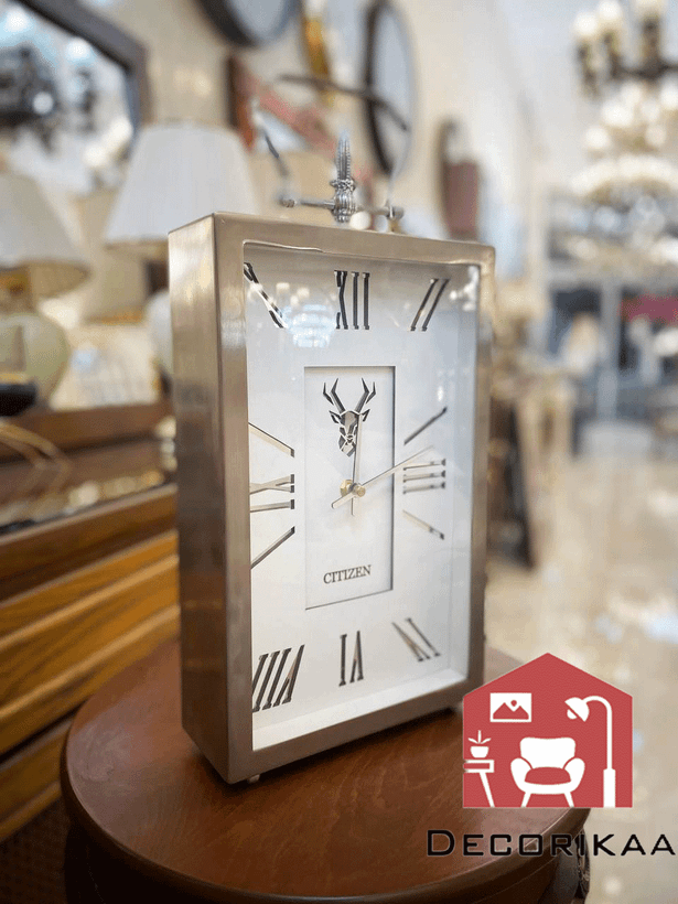 ساعت رومیزی citizen steel White