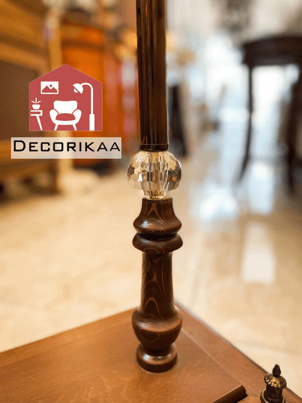 آباژور ایستاده 3 پایه چوبی مدل هرم