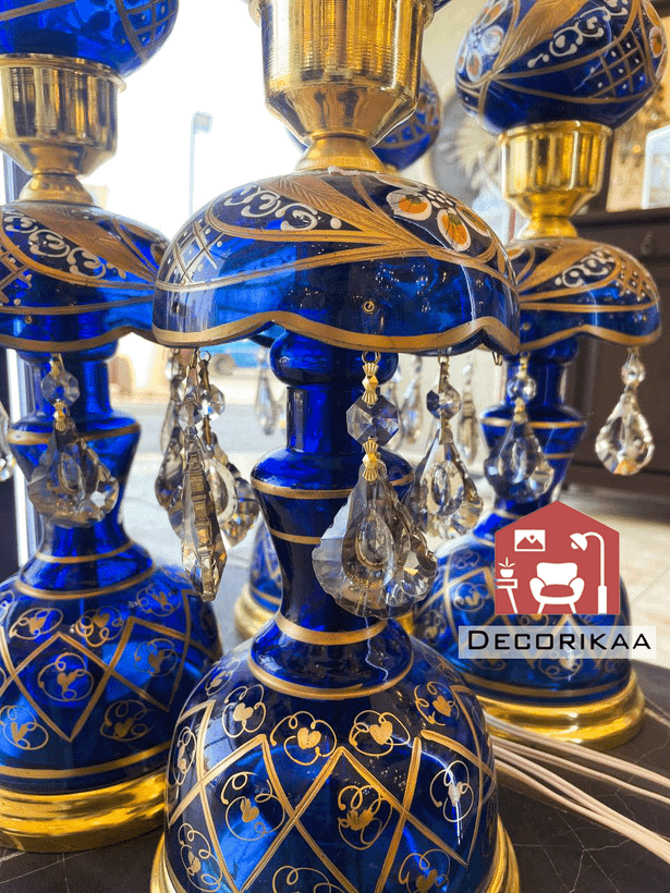 آباژور طرح شاه عباسی آبی