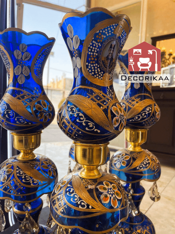 آباژور طرح شاه عباسی آبی