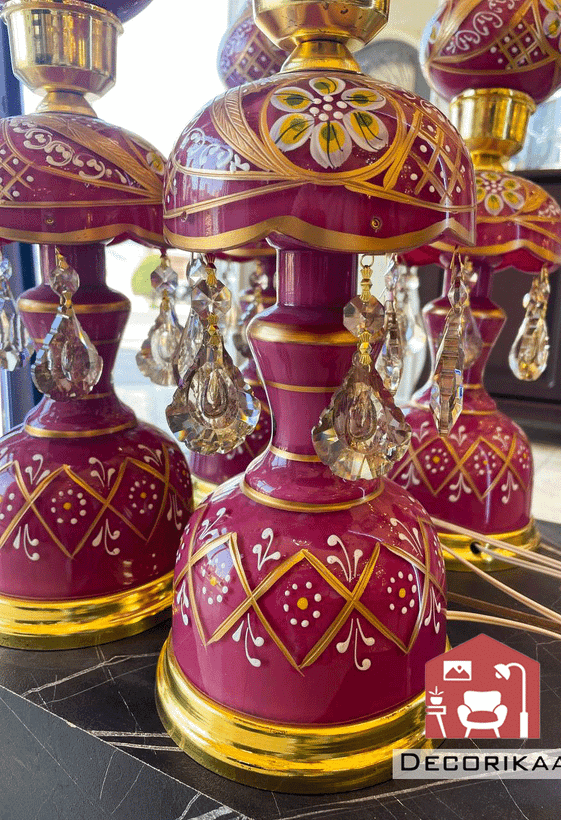 آباژور طرح شاه عباسی صورتی