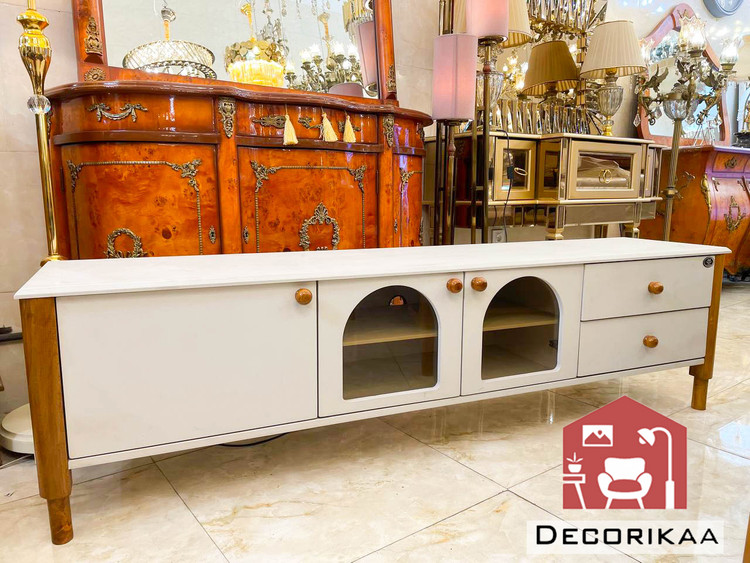 میز تلویزیون متین R405 White wood سایز 180
