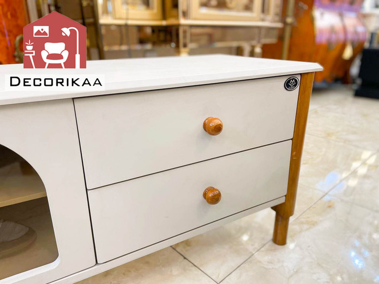 میز تلویزیون متین R405 White wood سایز 180